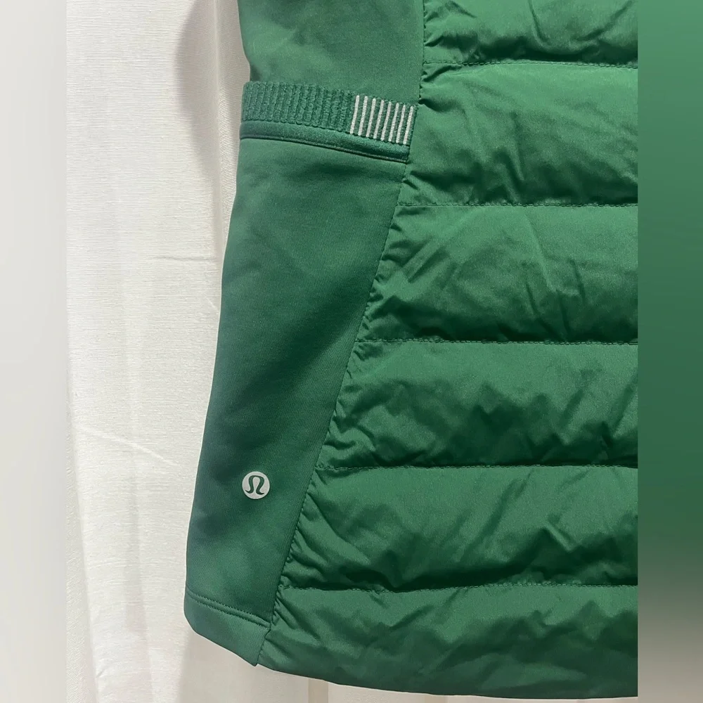 Lululemon Athletica Down For It All Everglade Green Vest Size 2 - Picture 8 of 14